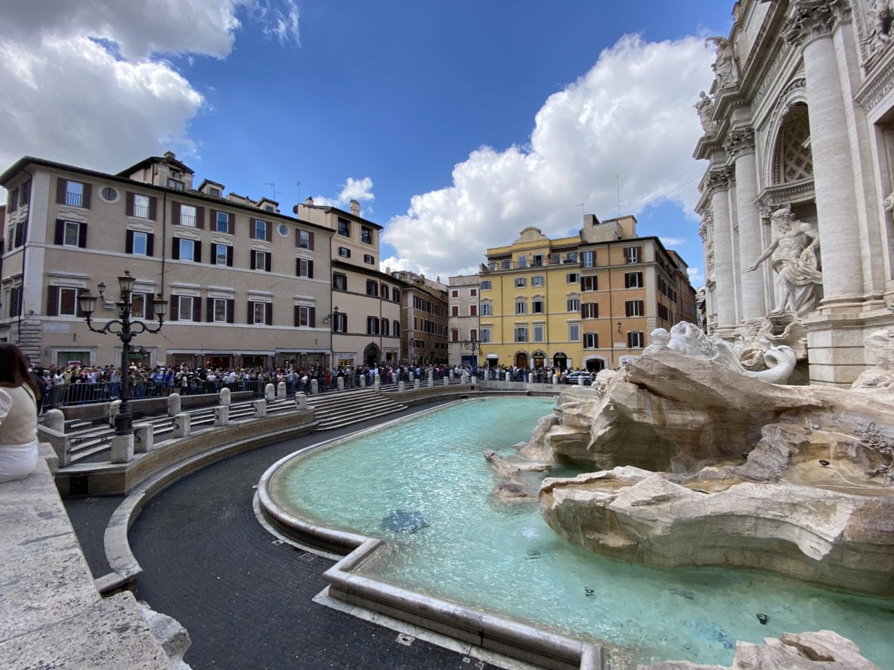 La fontana di Trevi.