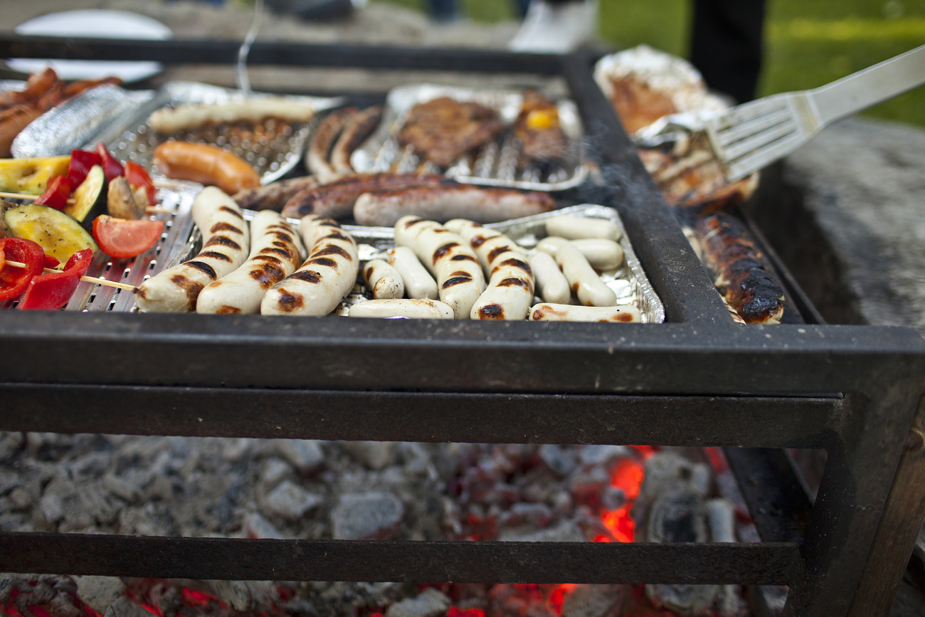 Meat on a grill