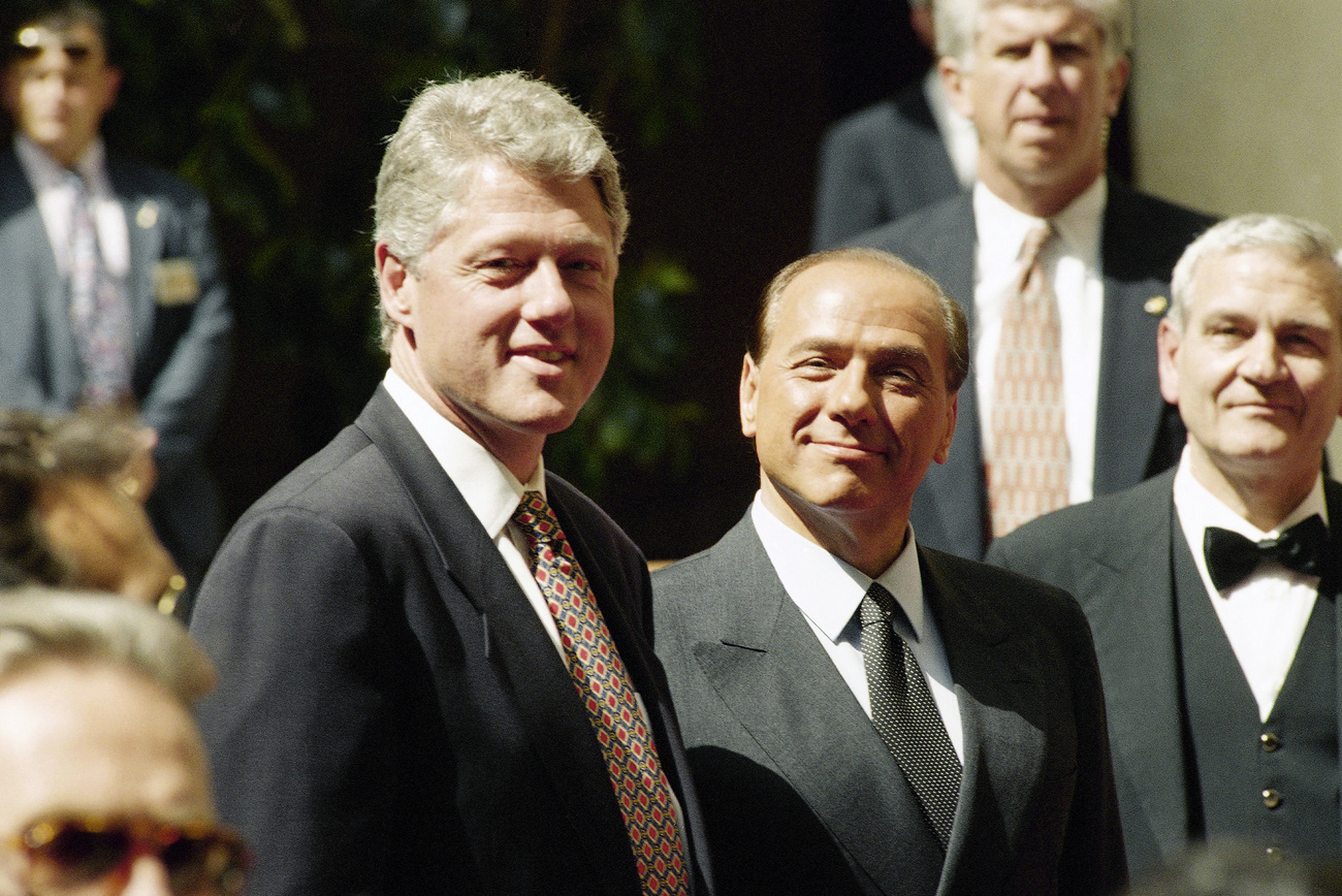 berlusconi e Clinton