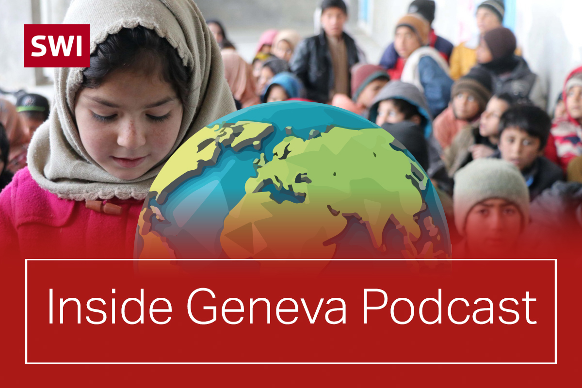 IG logo with picture of Afghan girl reading