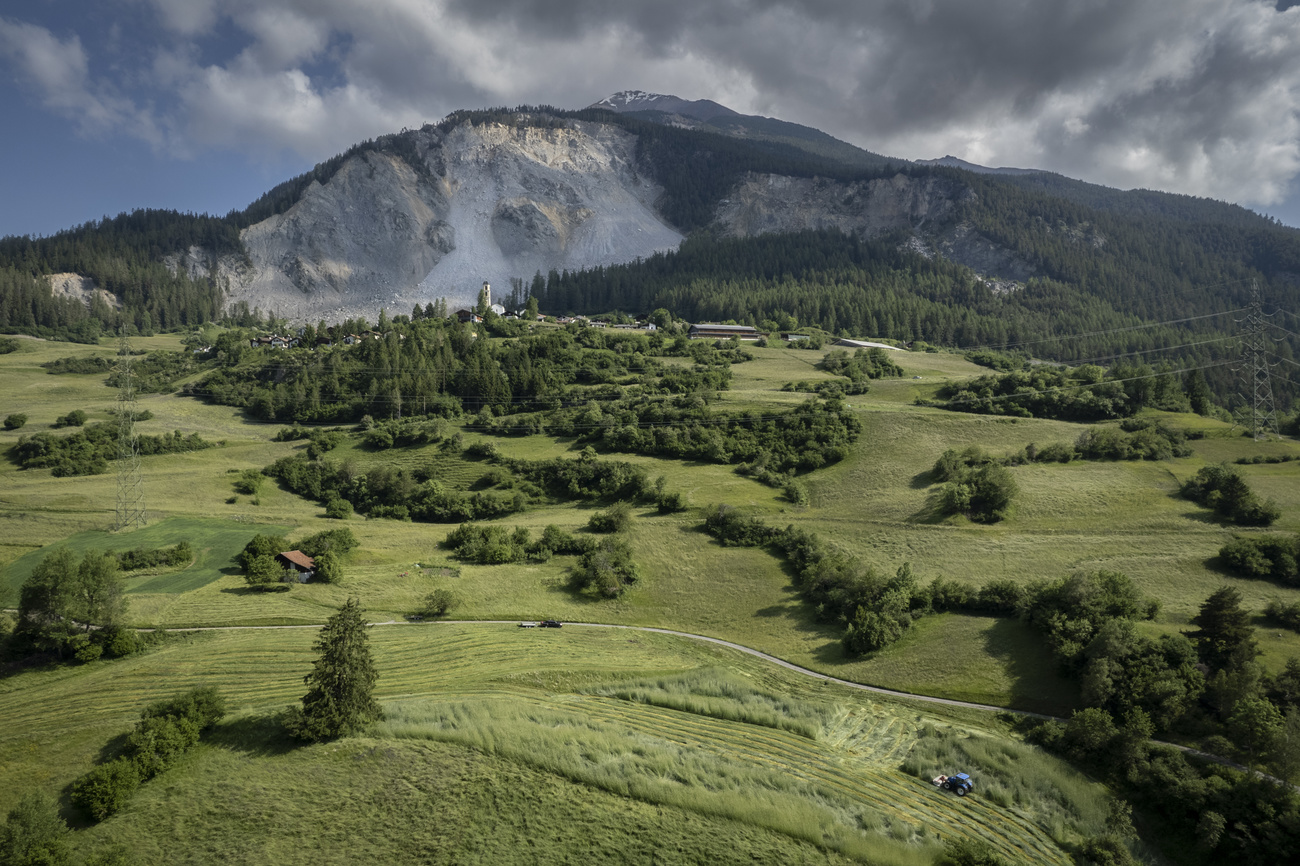 Brienz village and mountain.