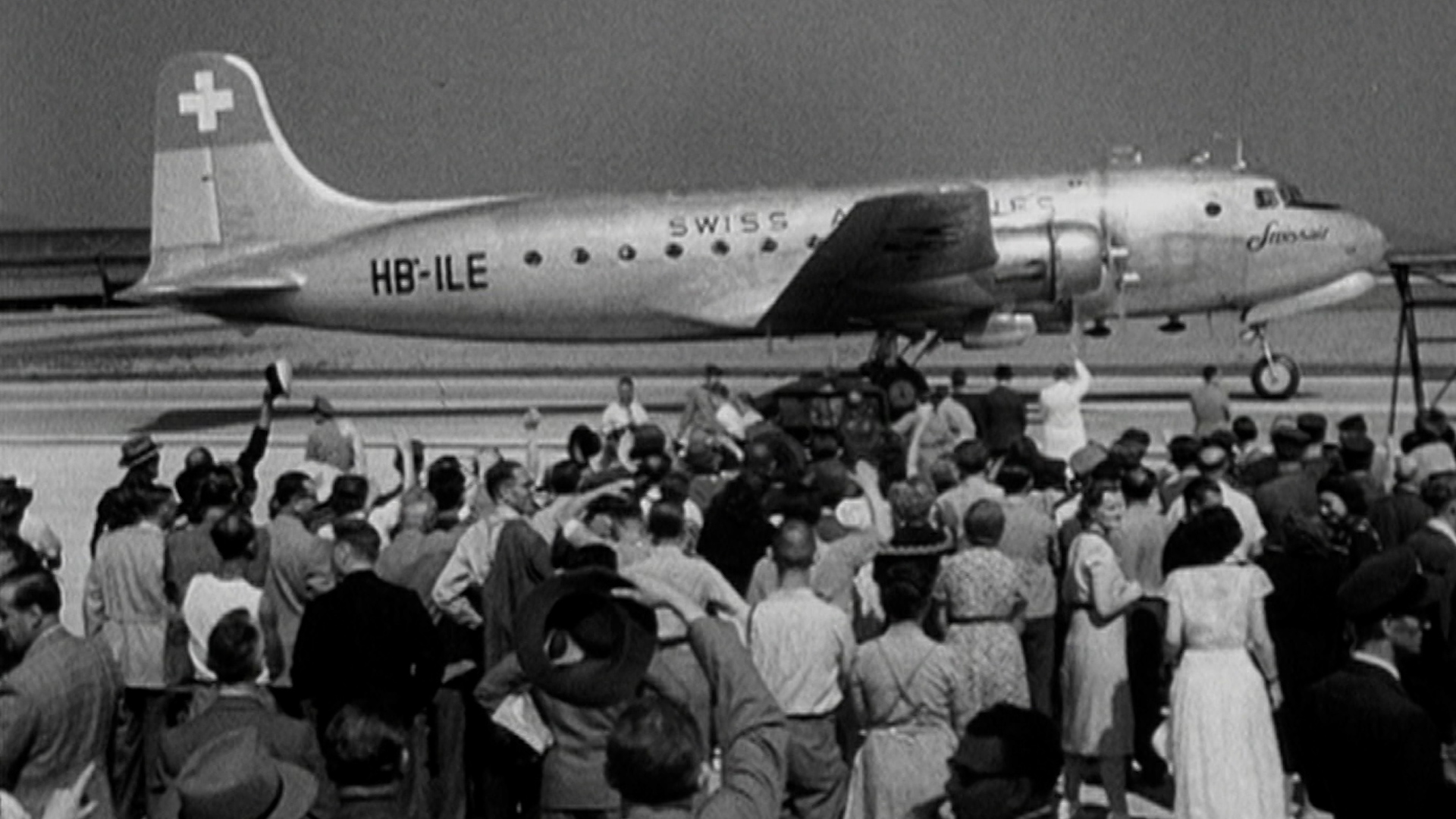 On June 14, 1948, a Swissair Douglas DC-4 was the first aircraft to take off from Zurich Airport to London