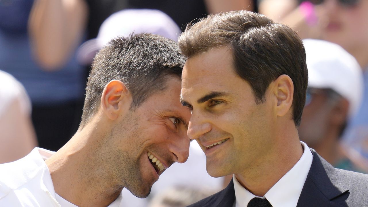 Roger Federer et Novak Djokovic