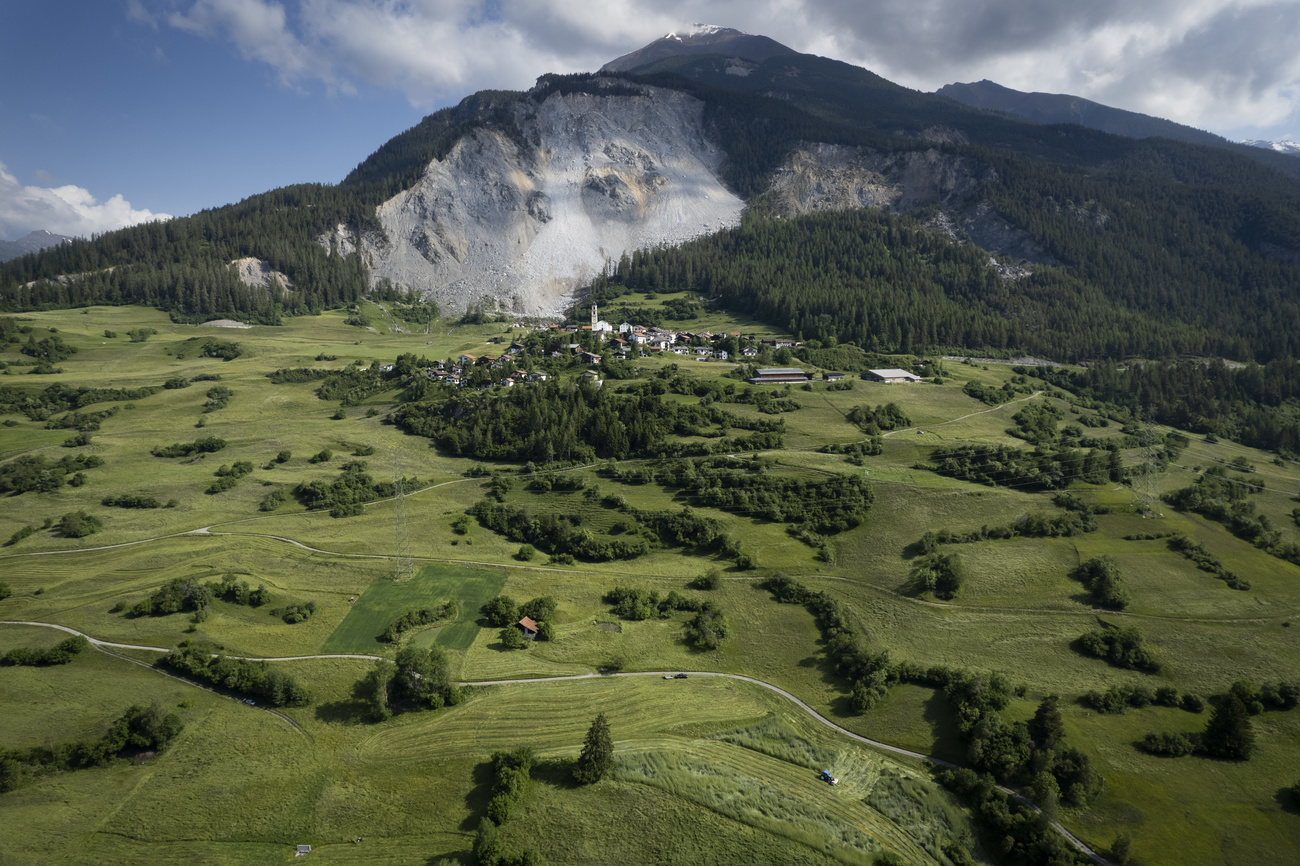 Deslizamento de rochas em Brienz