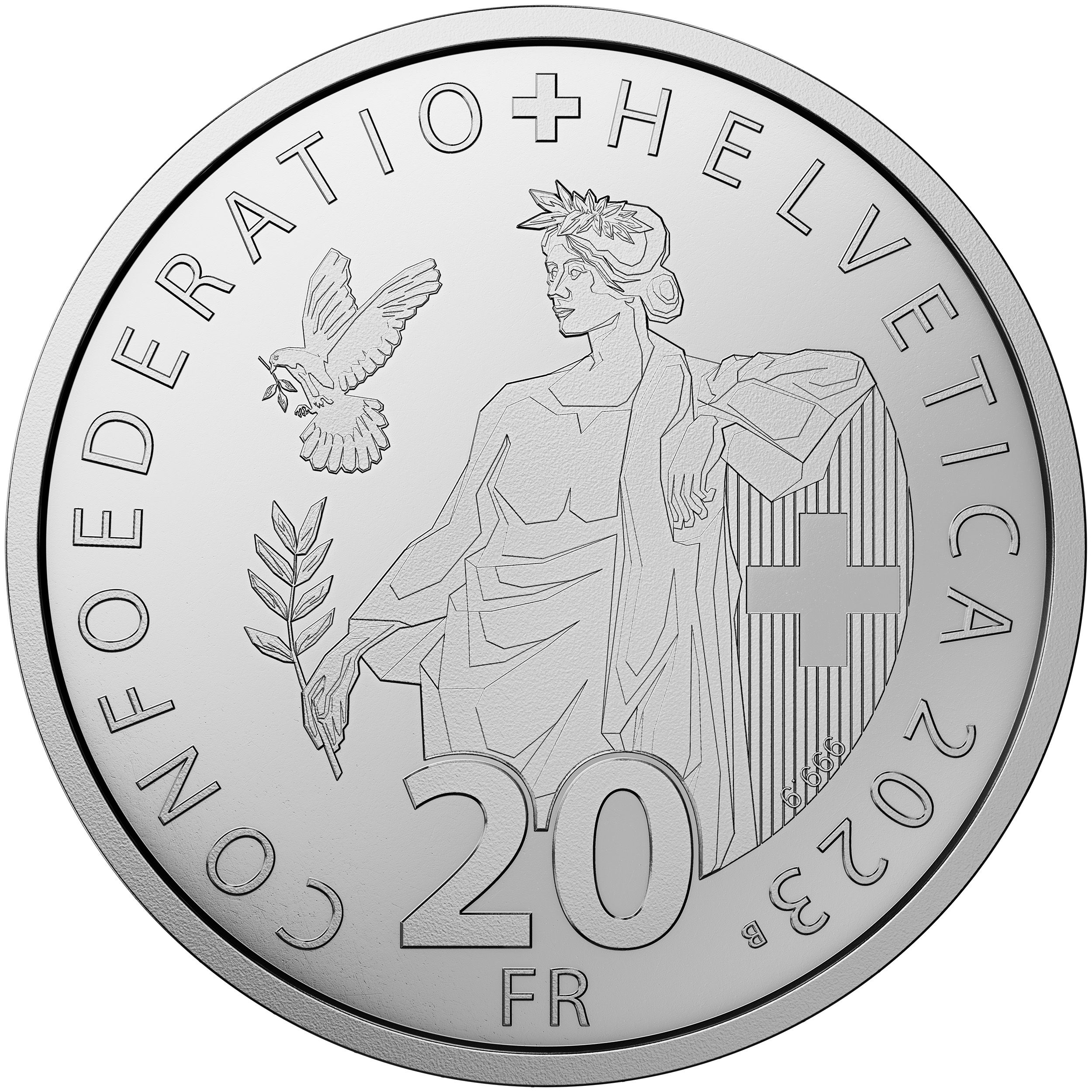 il lato B della moneta d argento.