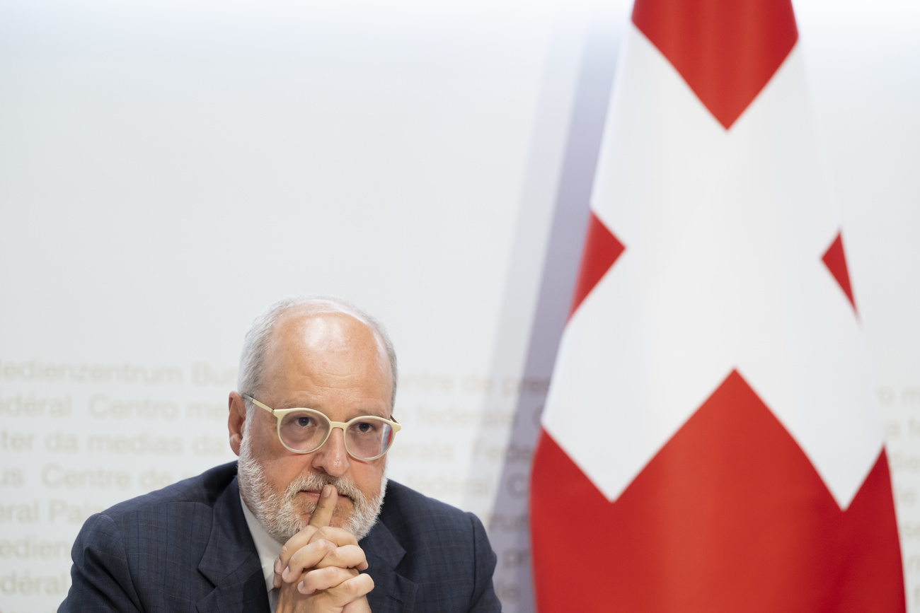 Alexandre Fasel alla sua presentazione durante la conferenza stampa a Berna.