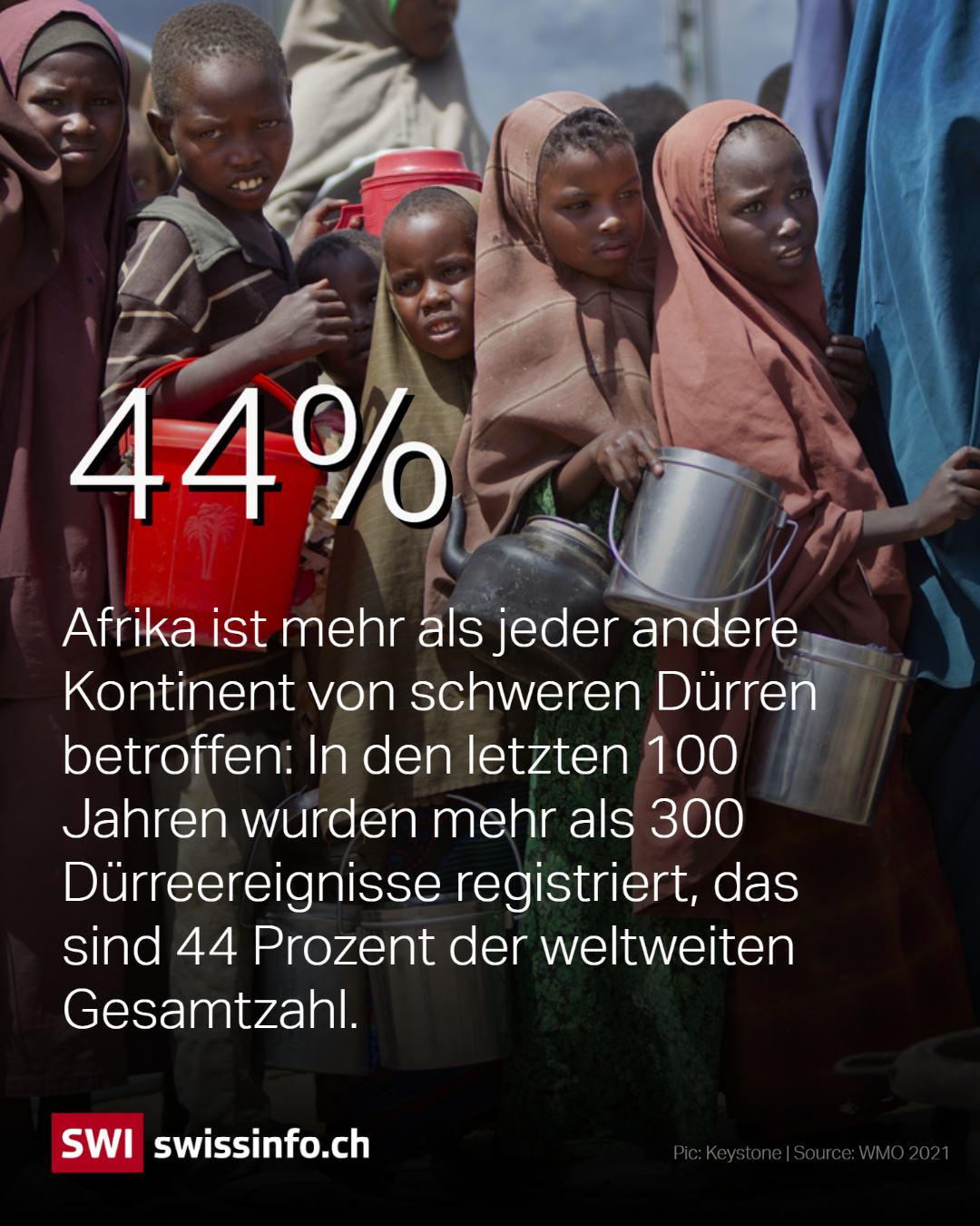 Menschen stehen für Wasser an