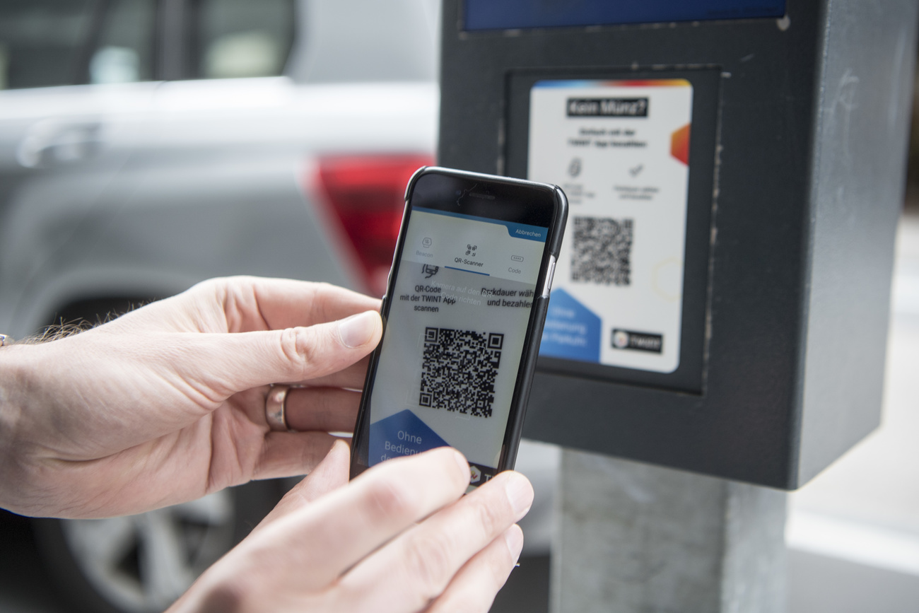 app su un telefono per pagare parcheggio