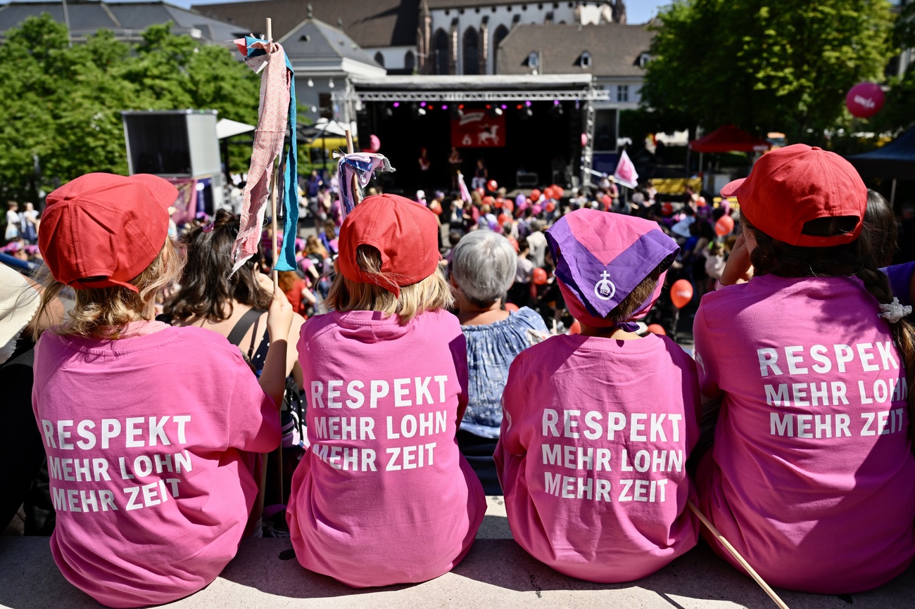 A women s strike in Basel.