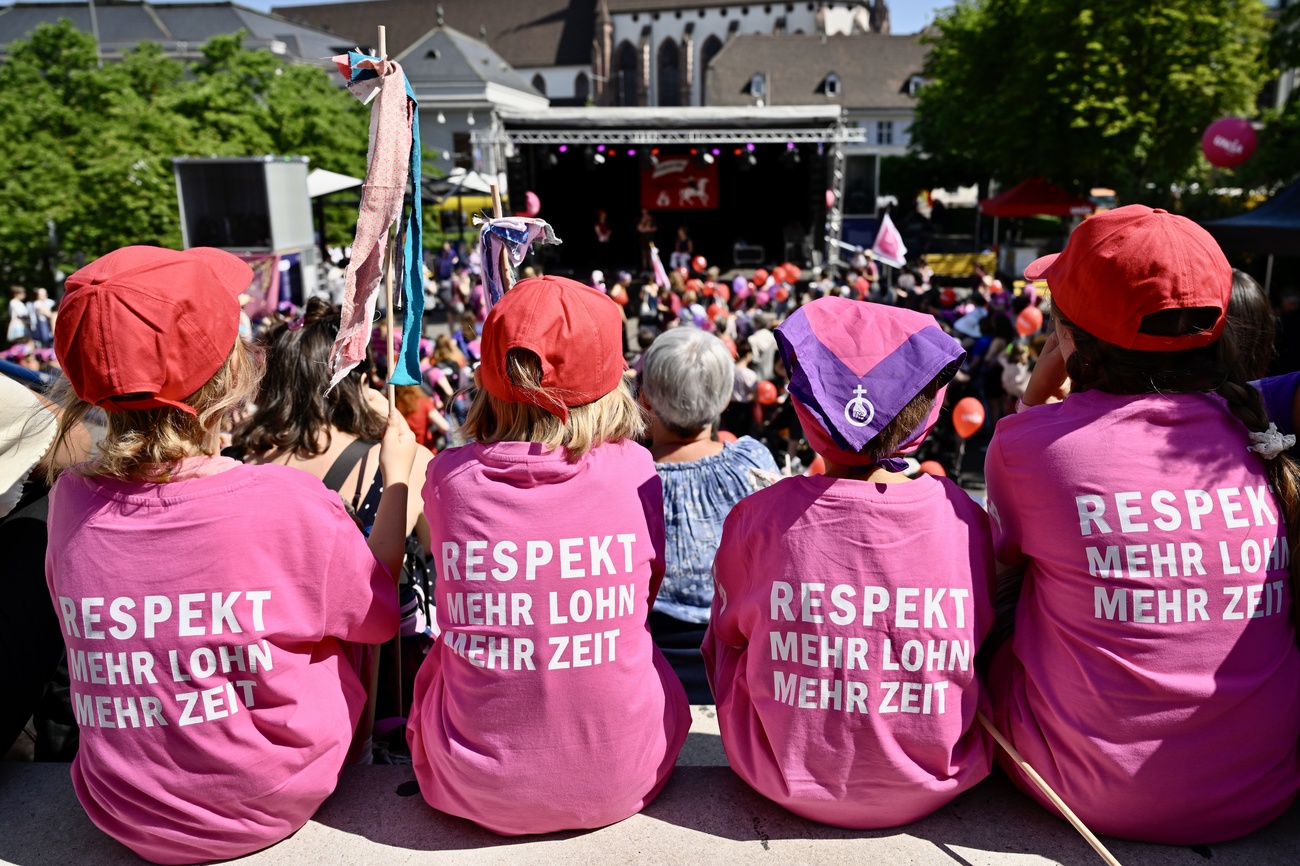 Huelga de mujeres en Basilea.