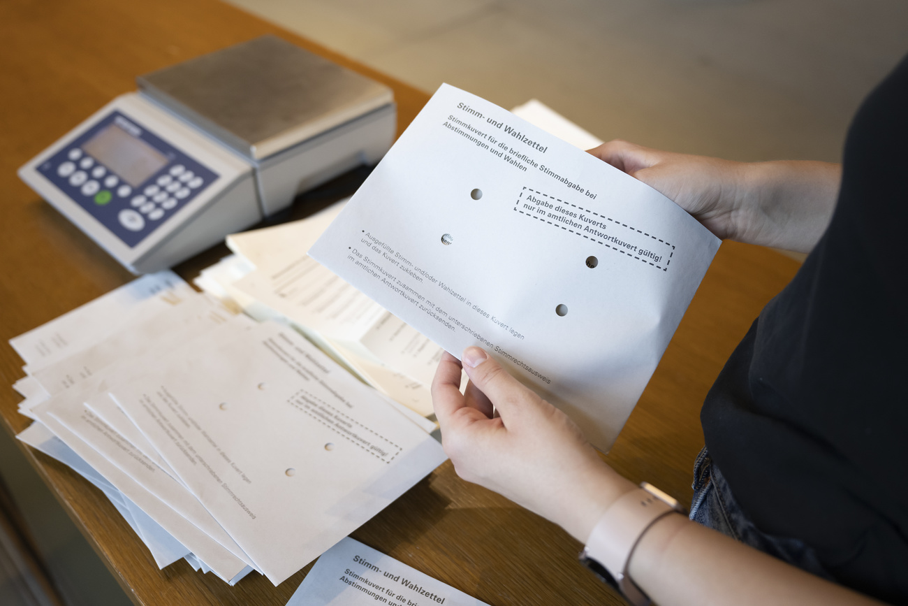 Picture of woman counting votes