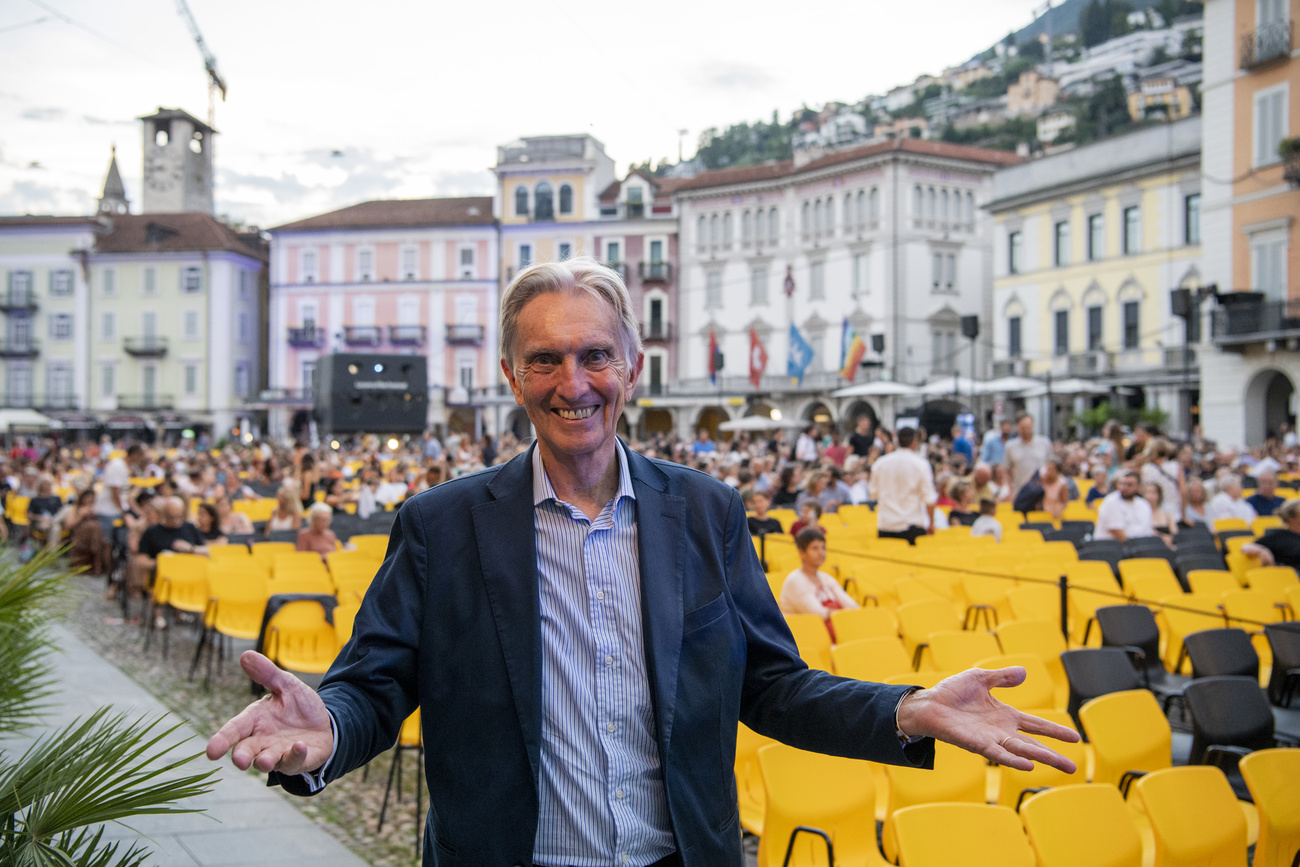 Marco Solari in Piazza Grande.