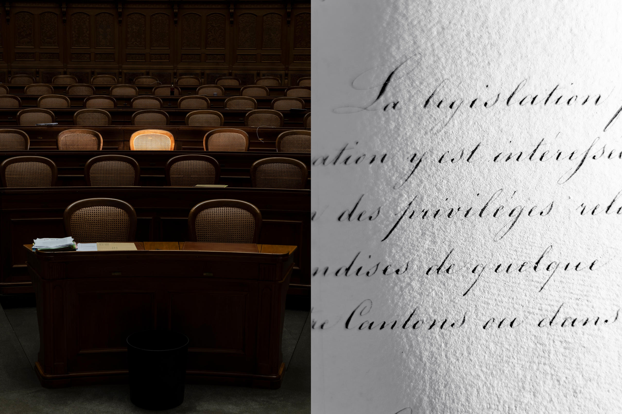 Chair and Manuscript