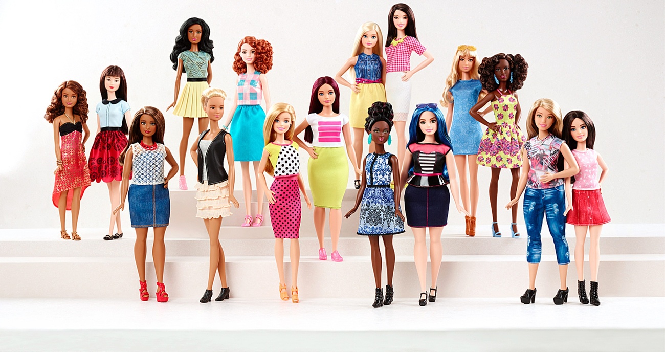 Différents modèles de Barbie