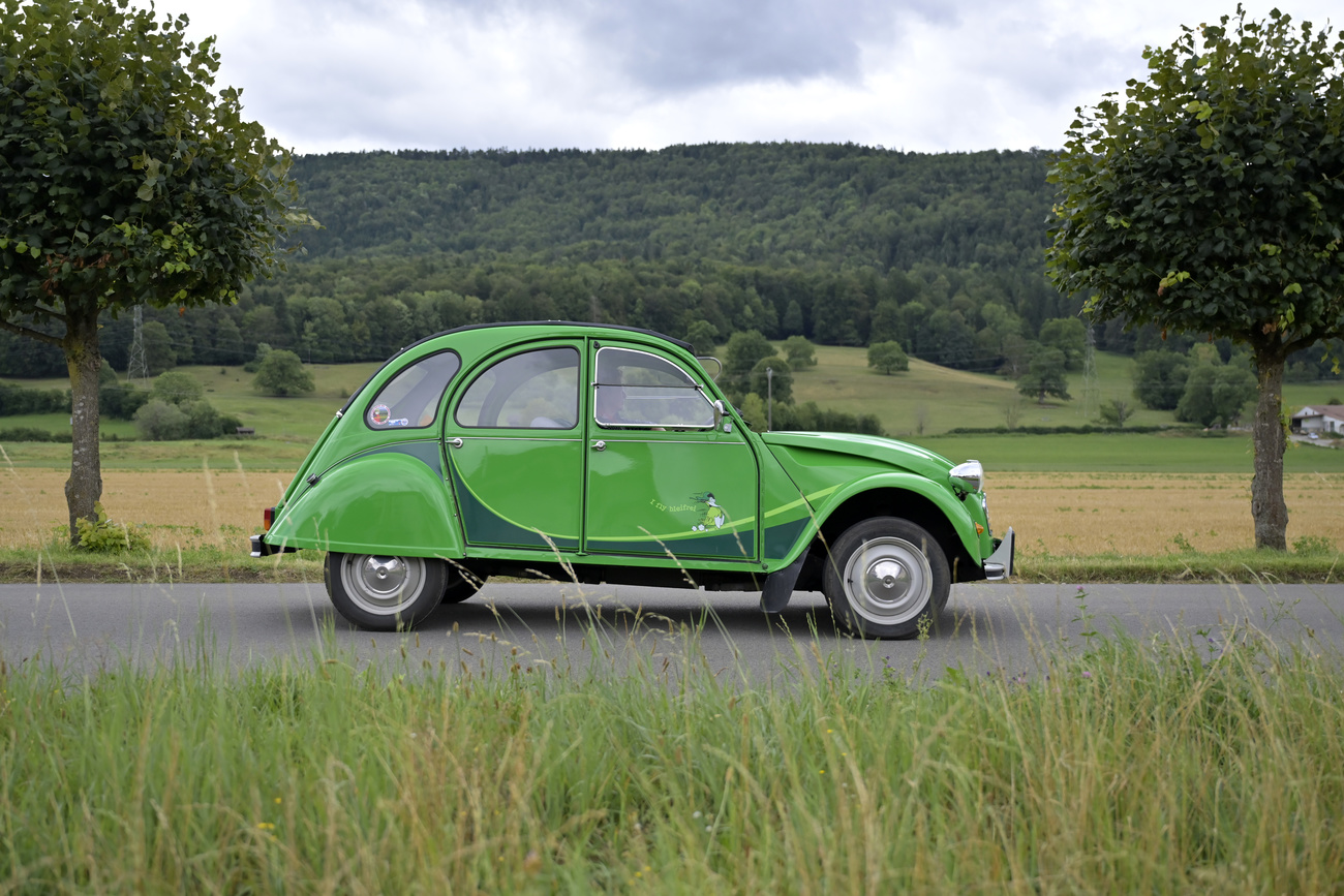 Citroen C2V car parked in front of a field and trees