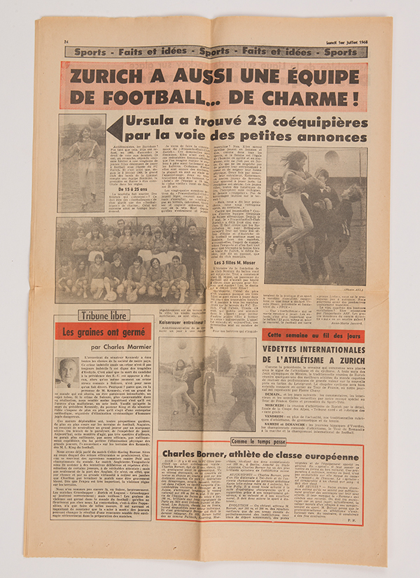La Tribune des Sports intitulait son article du 1er juillet 1968: «Zurich a aussi une équipe de football… de charme!».