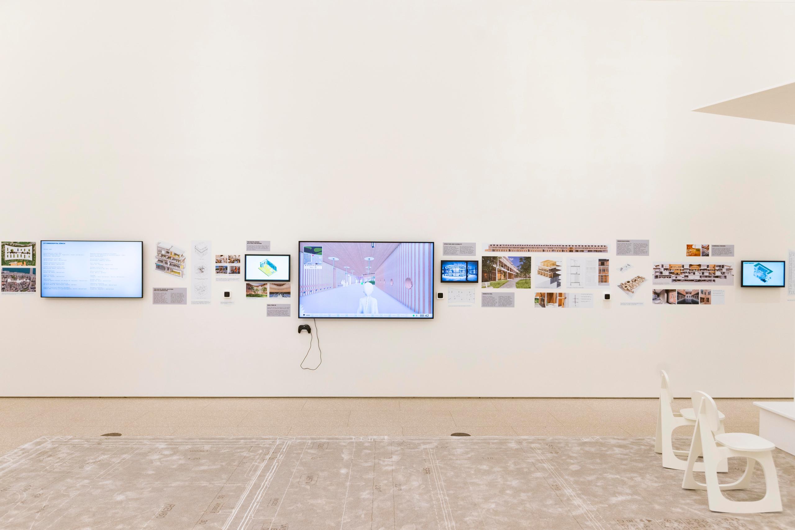 Installationsansicht der Ausstellung Herzog & de Meuron in der Royal Academy of Arts