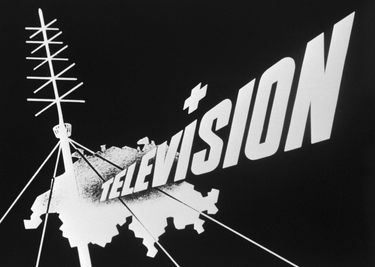Pubblicità in bianco e nero per la televisione
