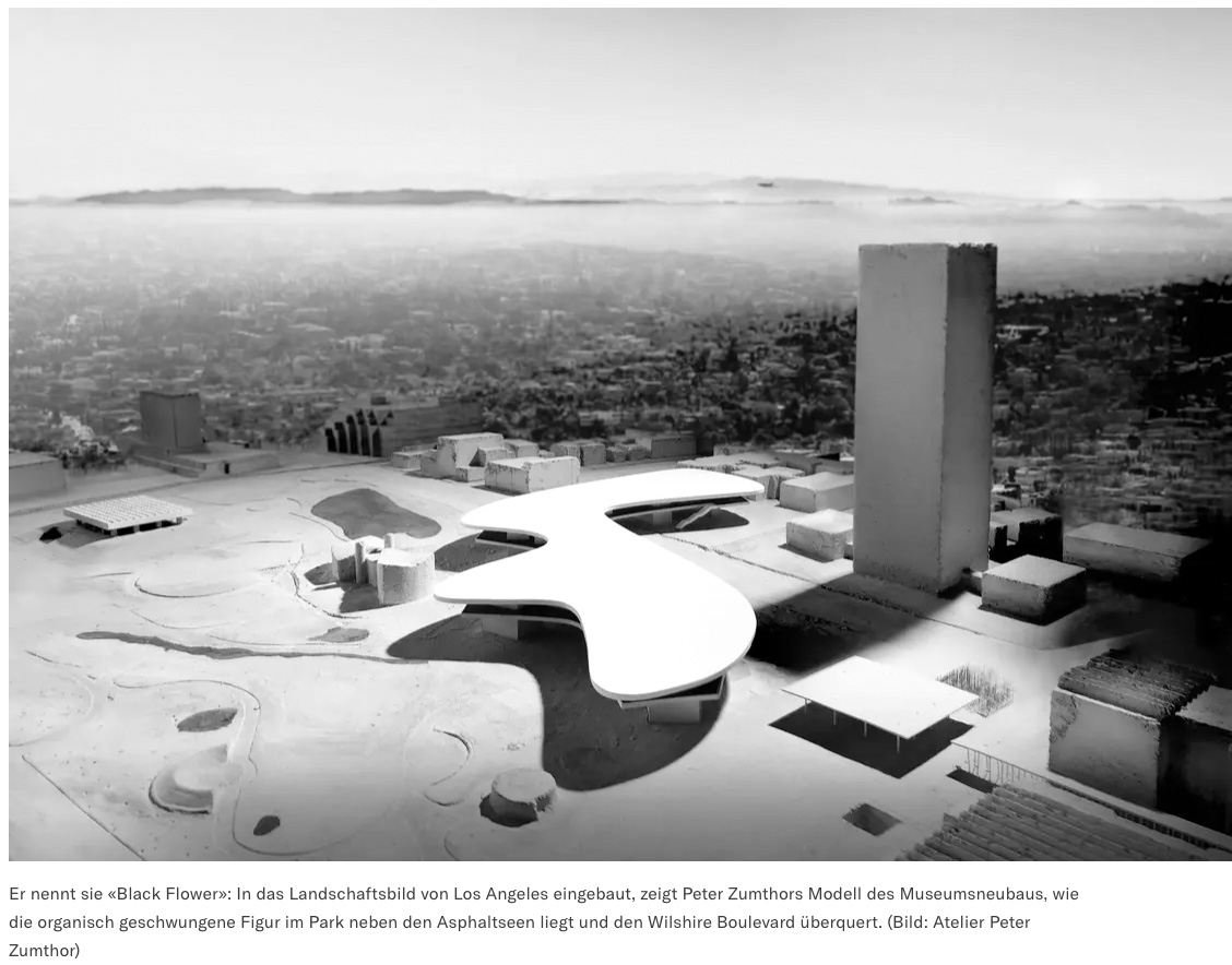 Maquette du nouveau musée prévu à Los Angeles.