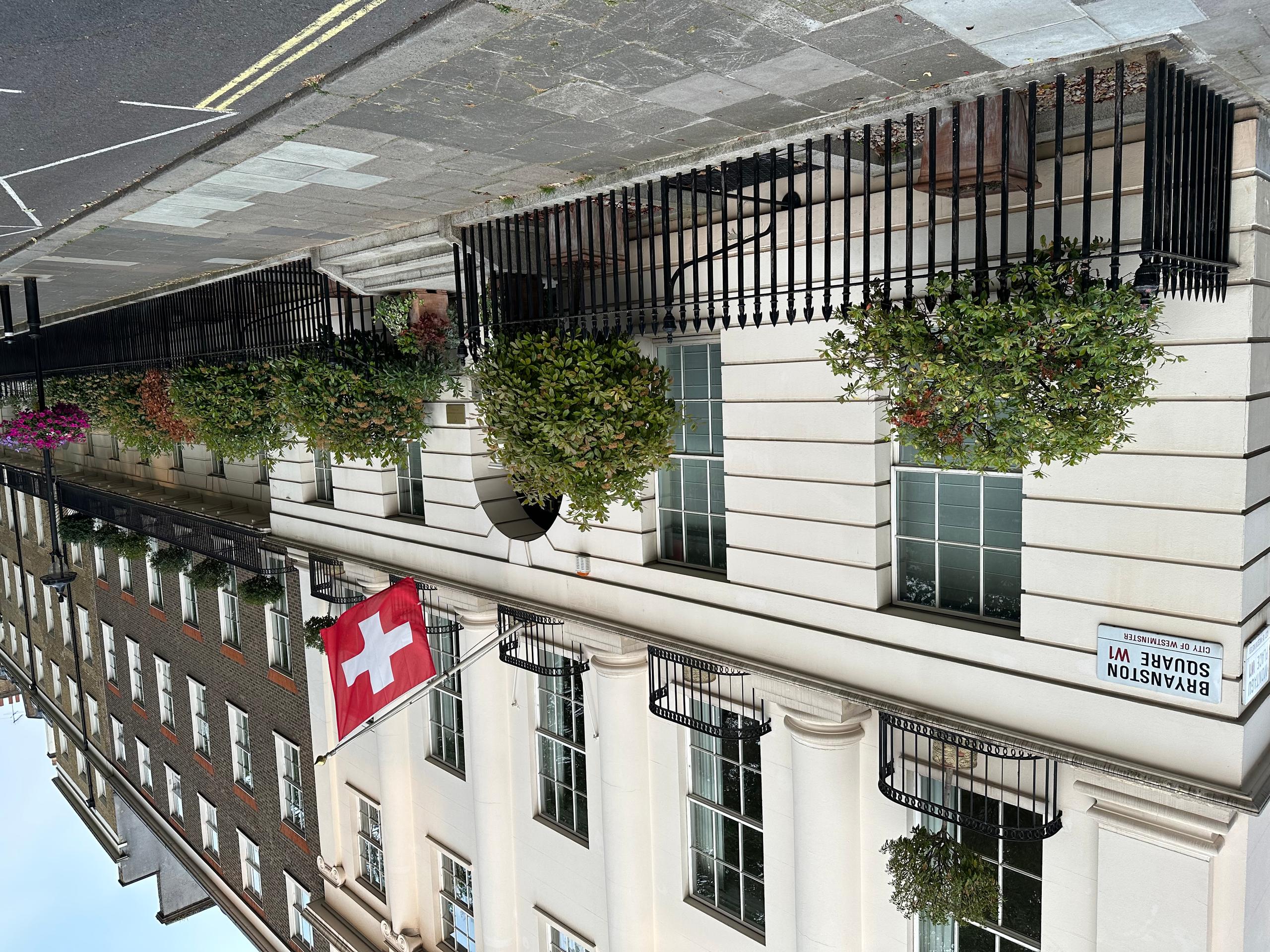 Die Schweizer Botschaft in London