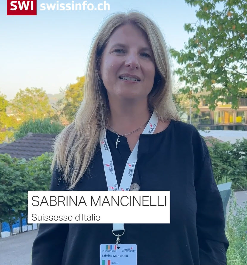Sabrina Mancinelli, Suissesse d Italie