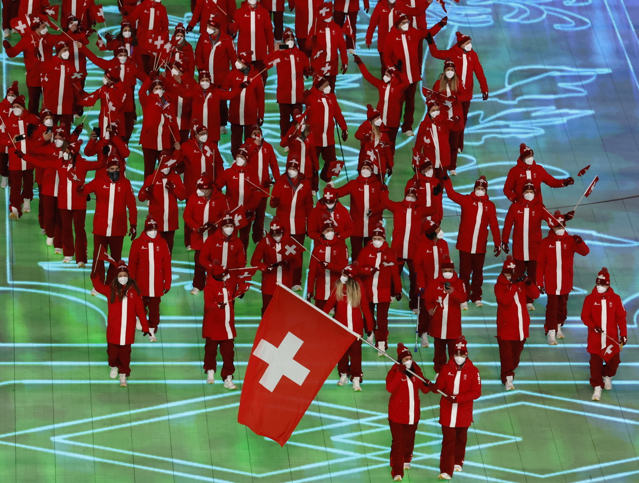 Swiss participants at Beijing Winter Olympics.