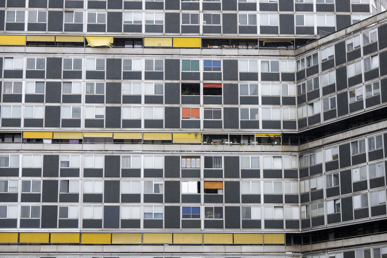 facade of apartment block