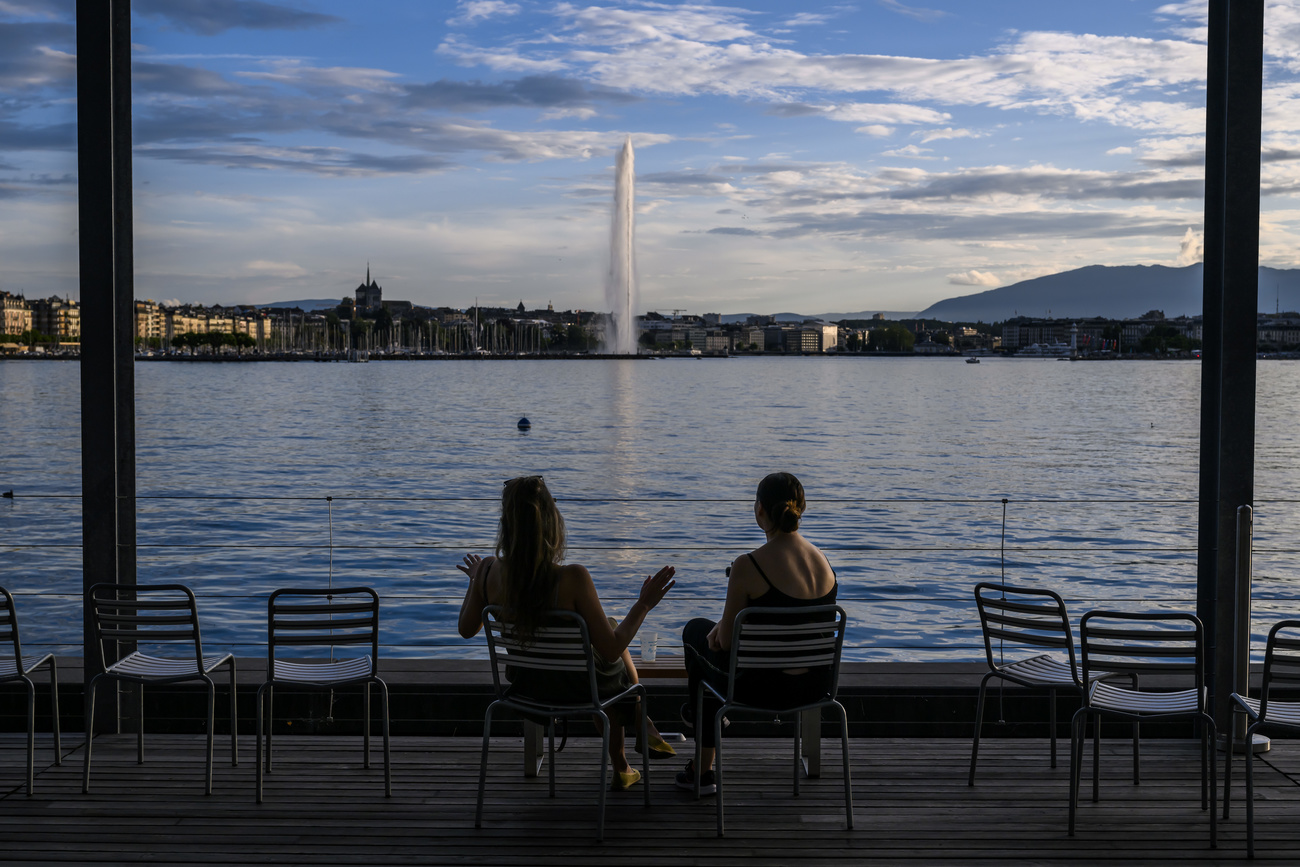 The jet d eau in Geneva