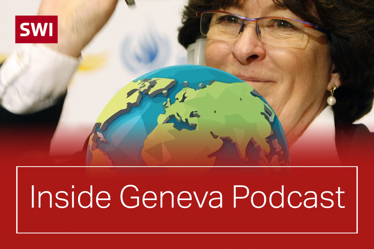 Logo of Inside Geneva with picture of Louise Arbour in the background