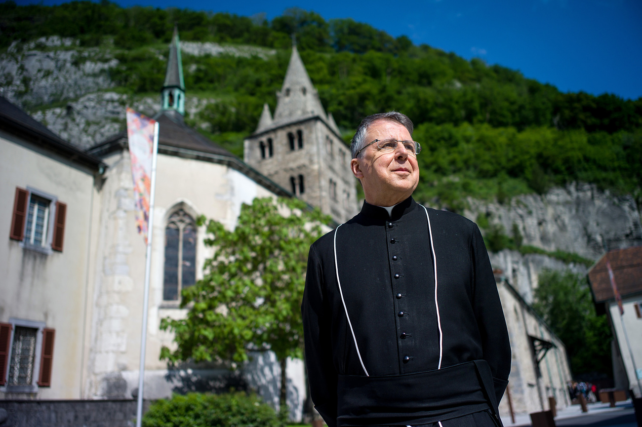 Swiss abbot Jean Scarella in St Maurice.