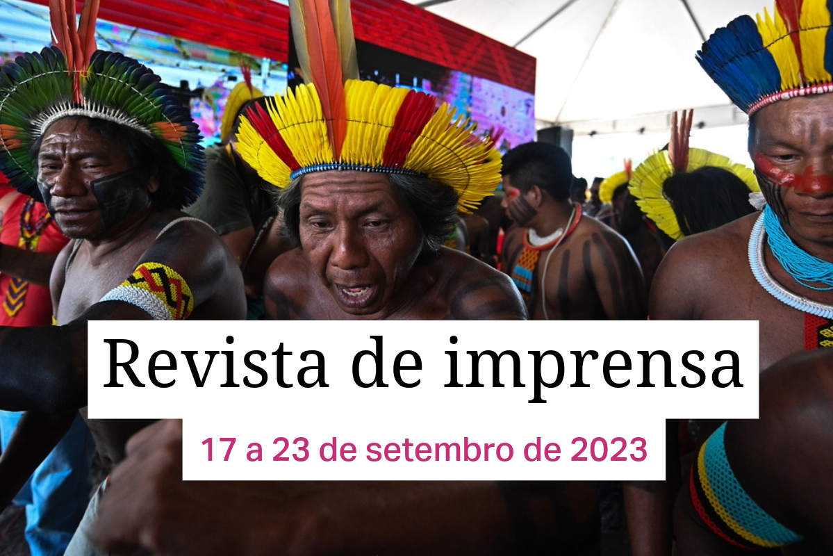 Indígenas comemoram a votação do marco temporal