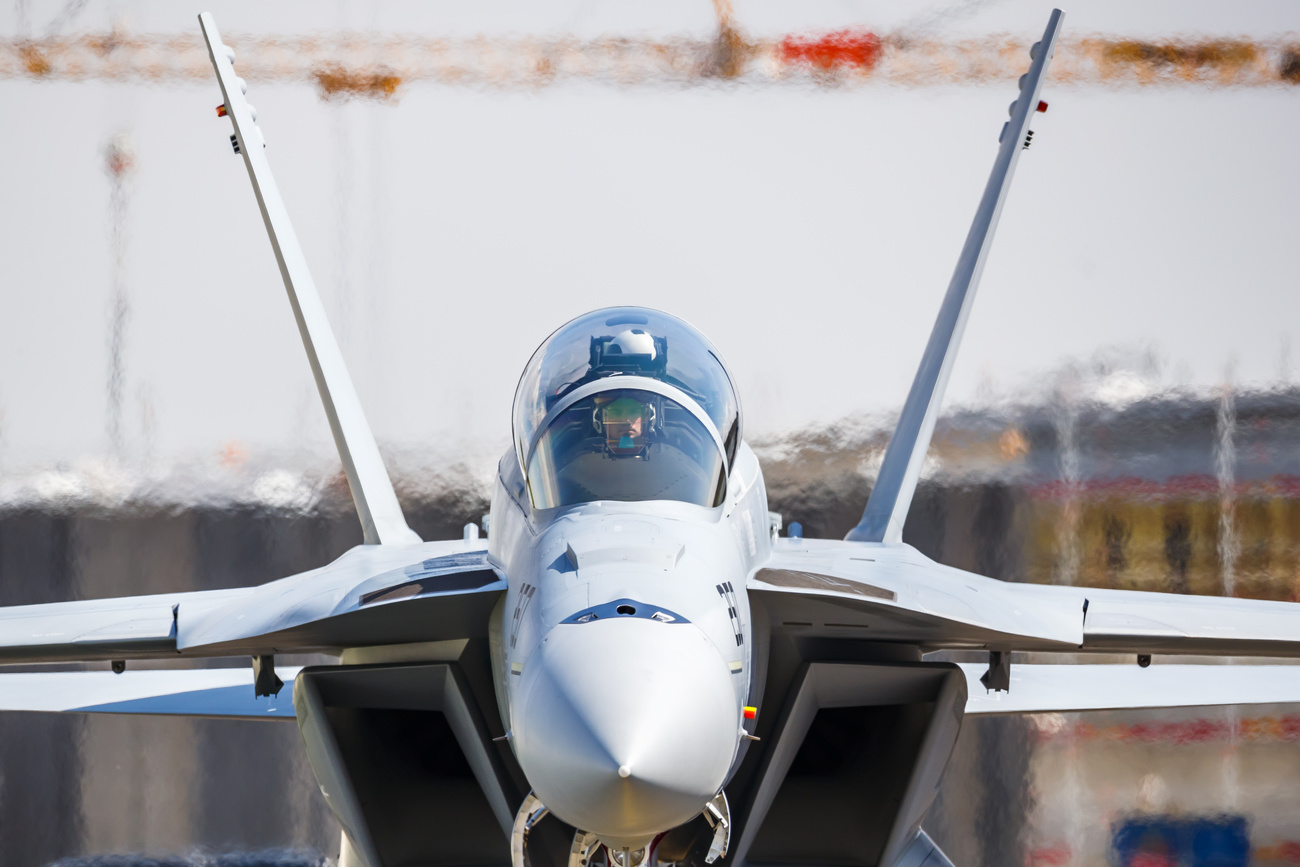 Kampfjet F/A-18 der Schweizer Armee