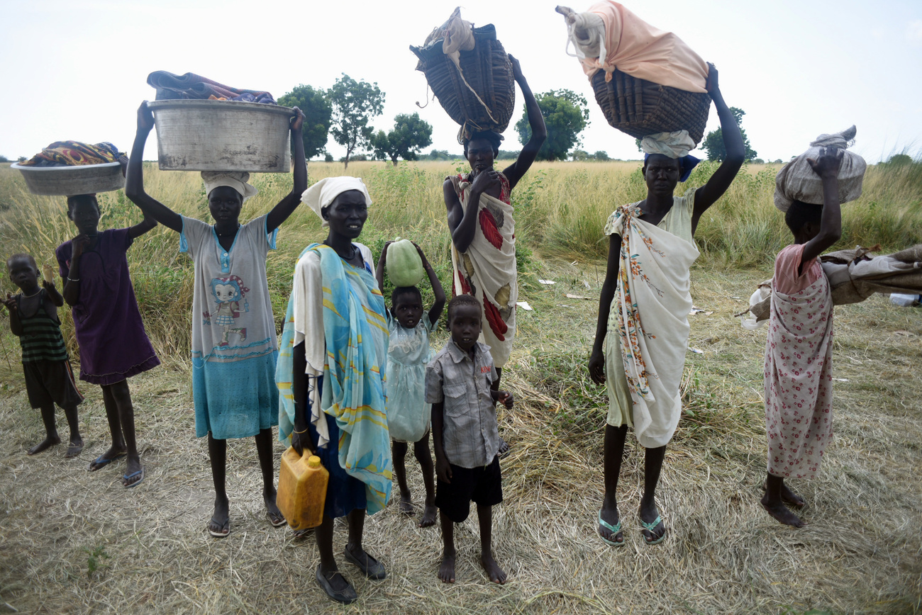 سكان نازحون من جنوب السودان