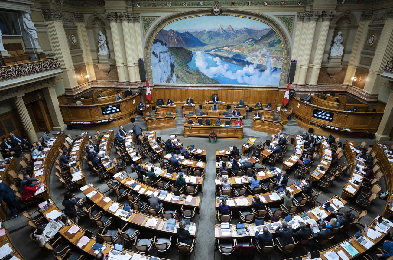 La salle du Conseil national vue d en haut