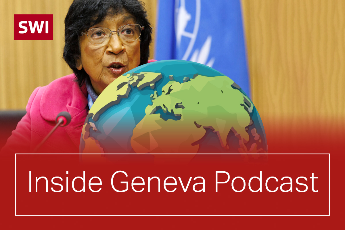 Picture of Inside Geneva podcast logo with photo of Navi Pillay