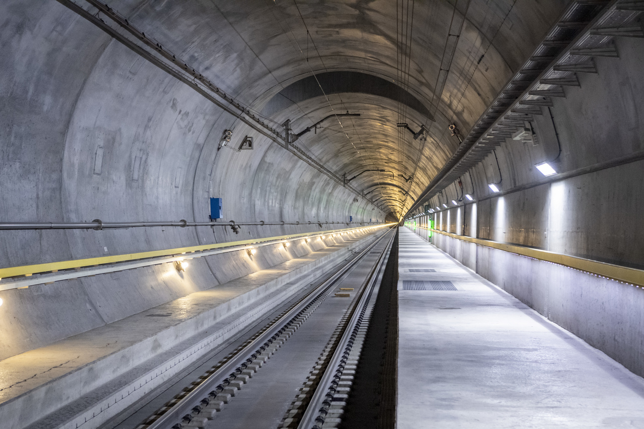 Il tunnel ferroviario del San Gottardo.