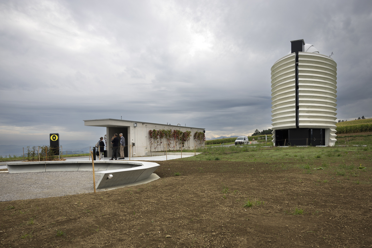 Vue extérieure d un observatoire spatial