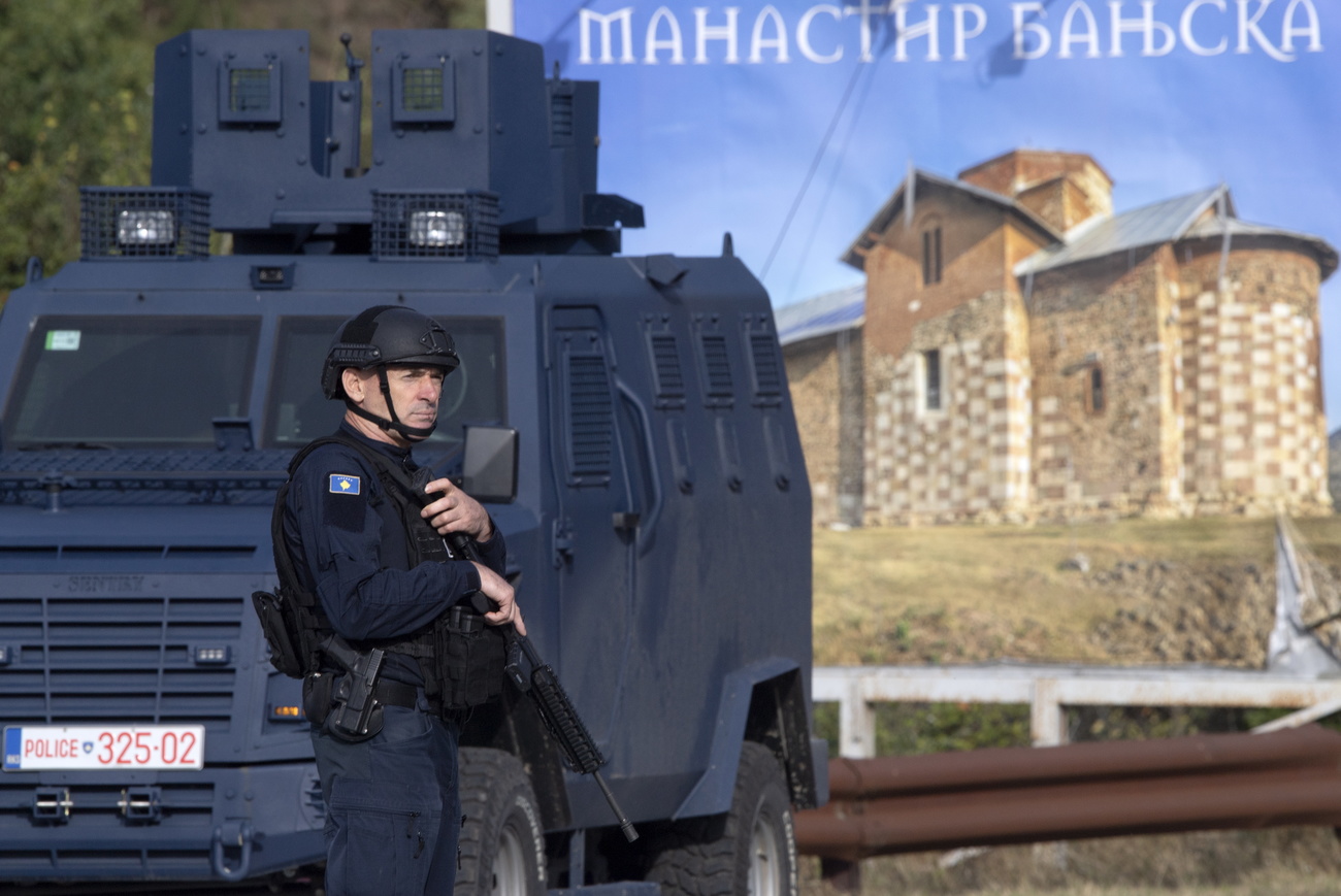 Check-point militare in Kosovo, settembre 2023. 