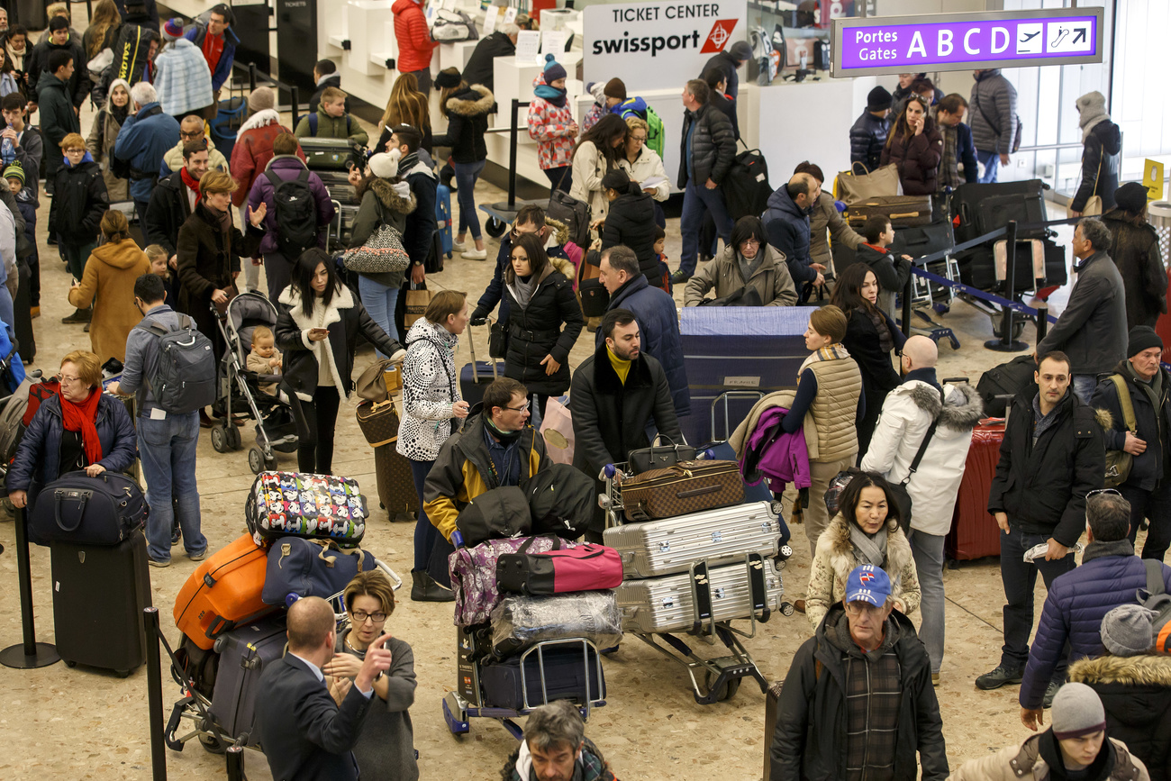 Crowded airport