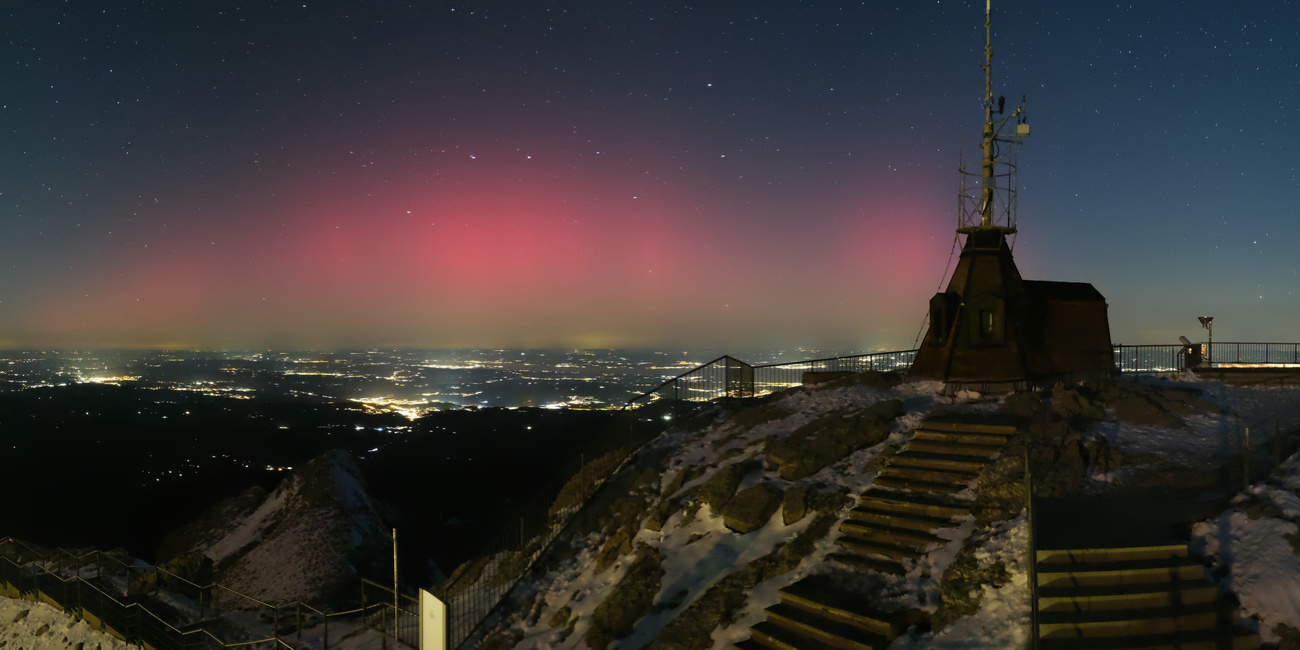 Polarlichter über der Schweiz