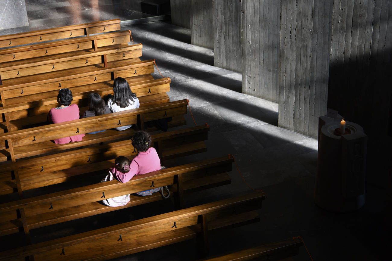 People in church