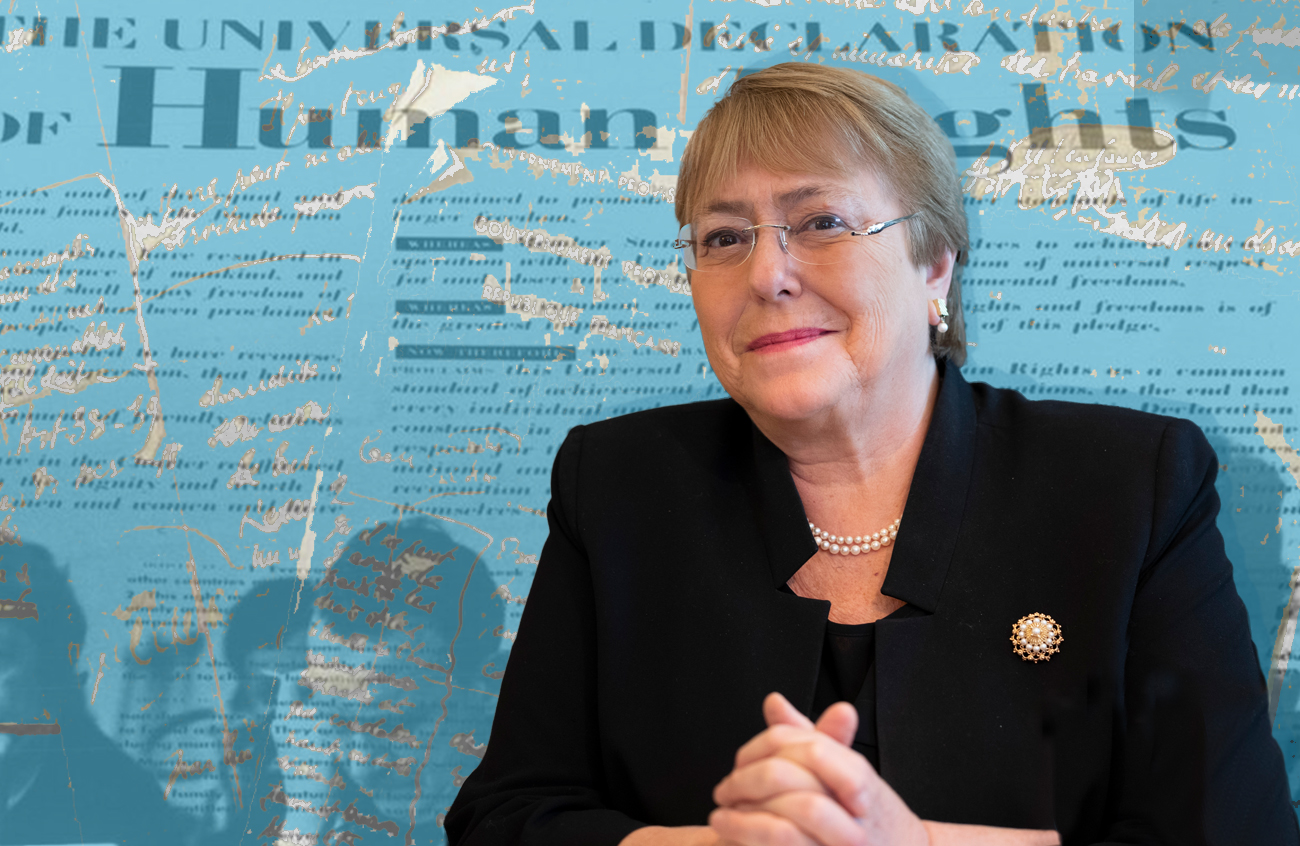 Michelle Bachelet was UN Human Rights Commissioner from  2018-2022
