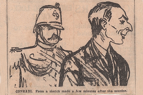 Eine Karikatur von zwei Männern