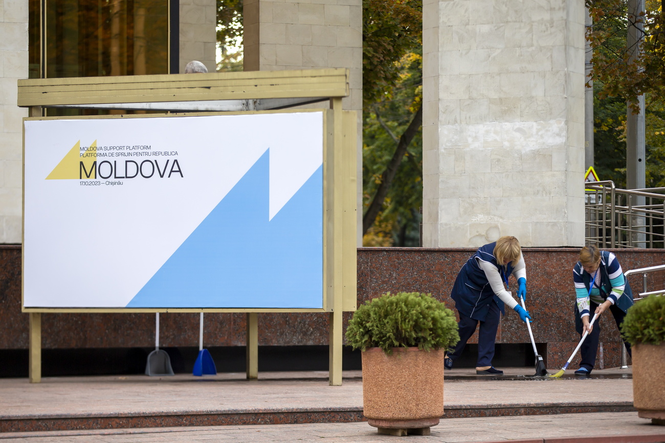 The site of the fourth ministerial conference of the Moldova Support Platform in Chisinau