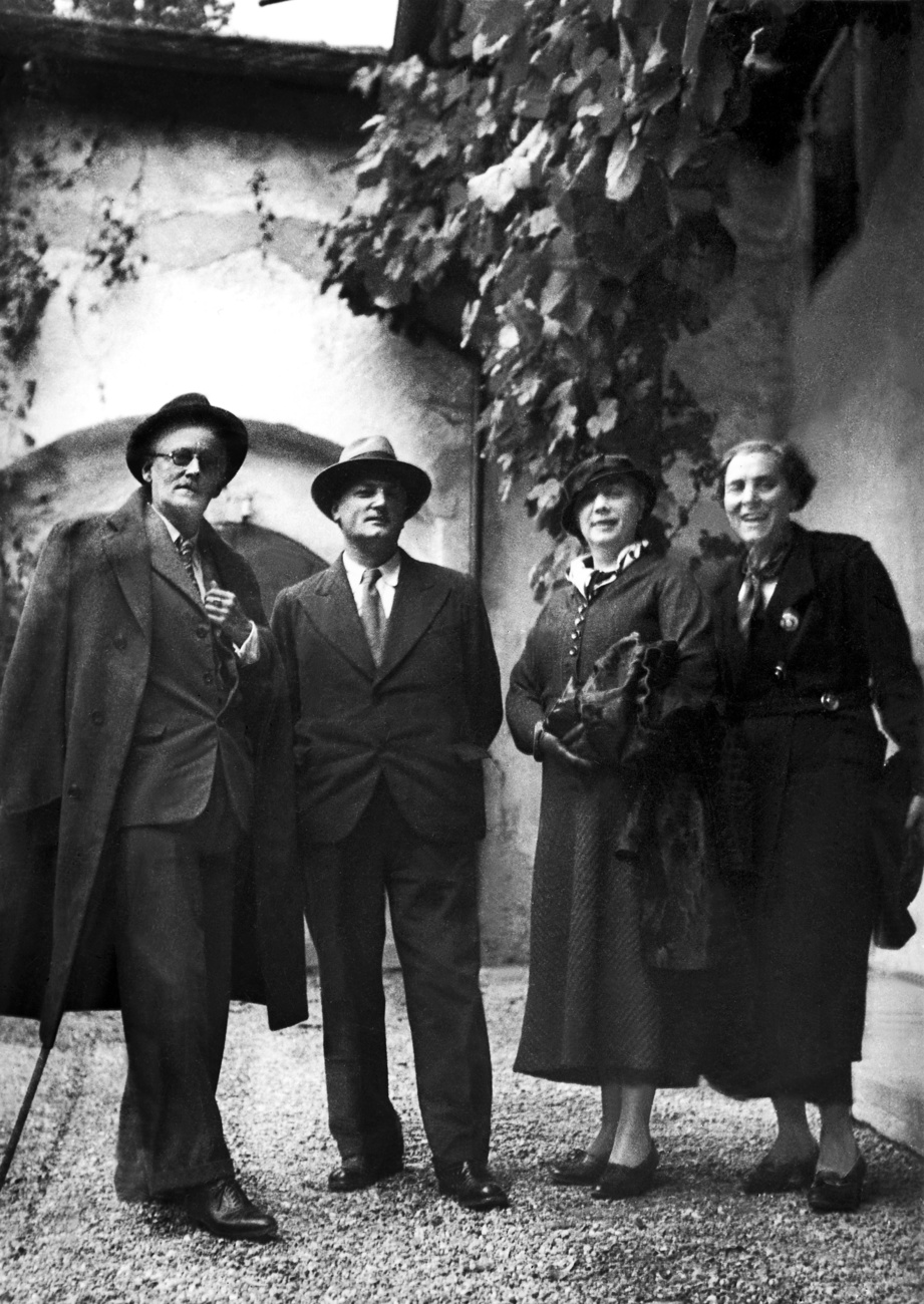 James and Nora Joyce with friends in Schaffhausen