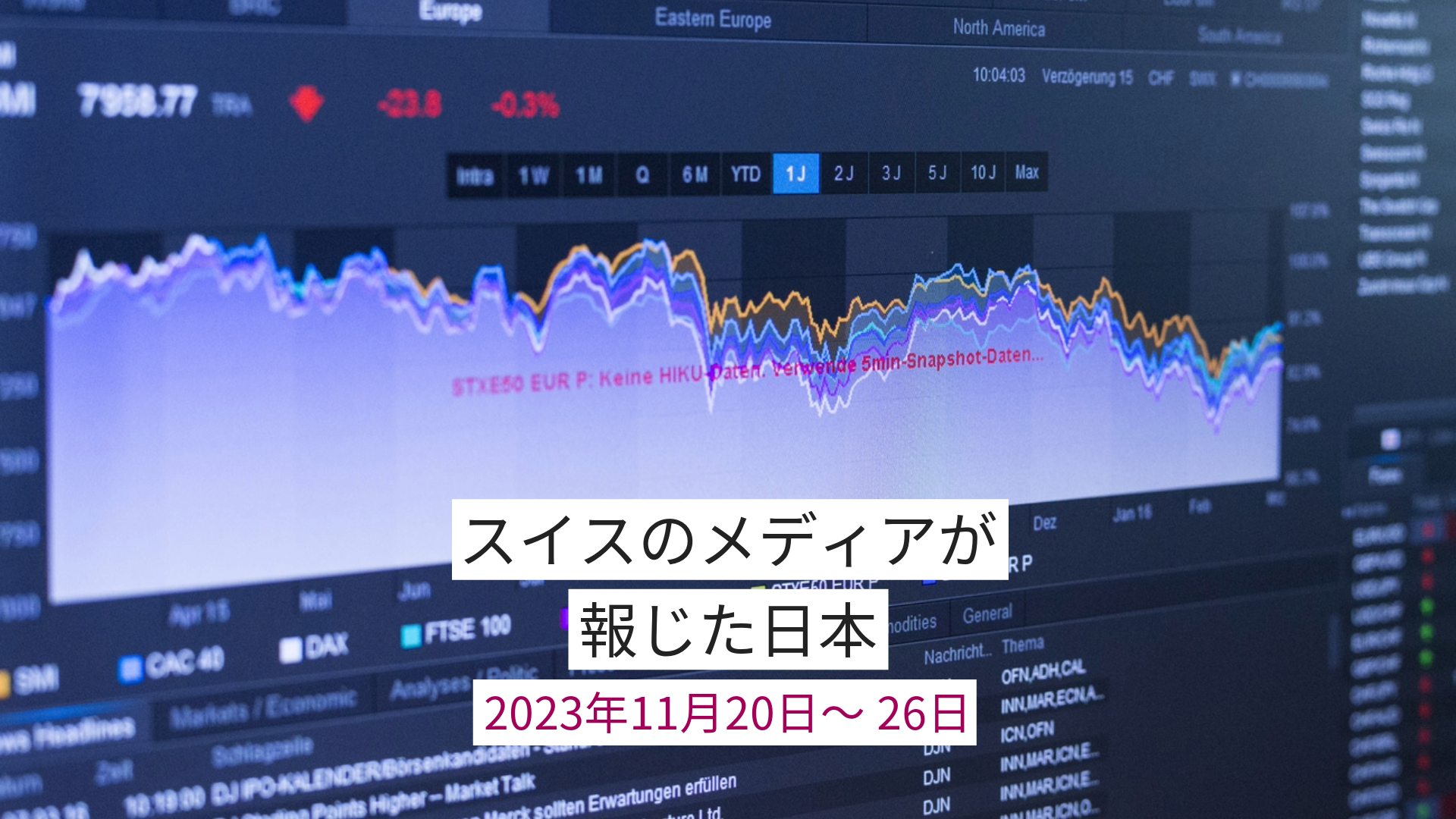 株価チャート画面