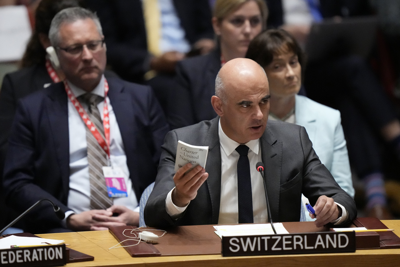 Alain Berset parle au Conseil de sécurité de l ONU