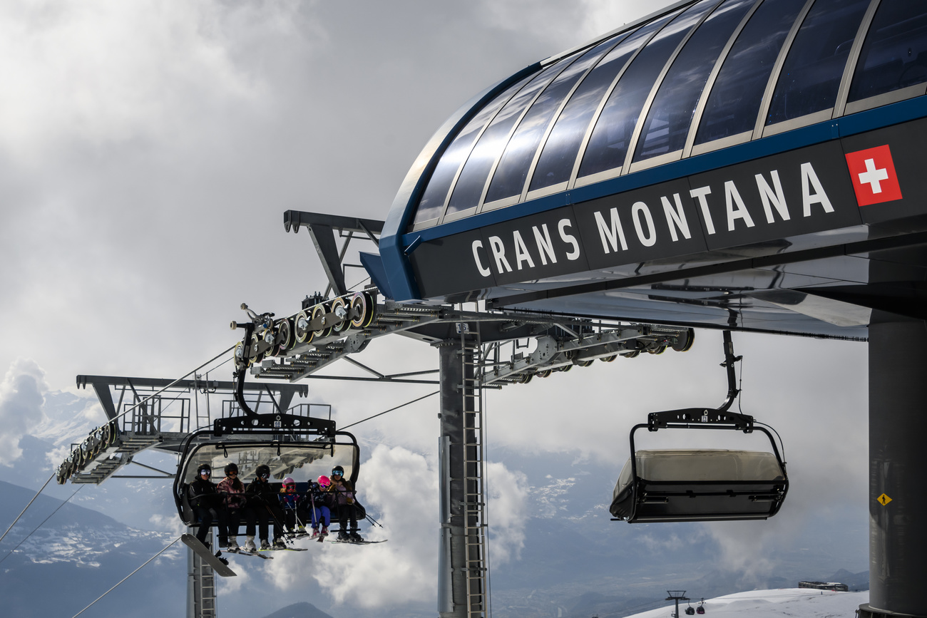 Gli impianti di risalita di Crans-Montana, in Vallese.