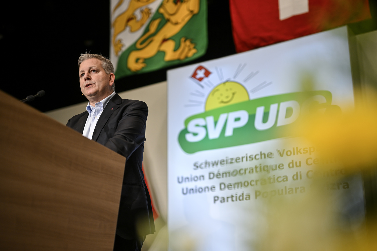 Swiss People s Party president Marco Chiesa