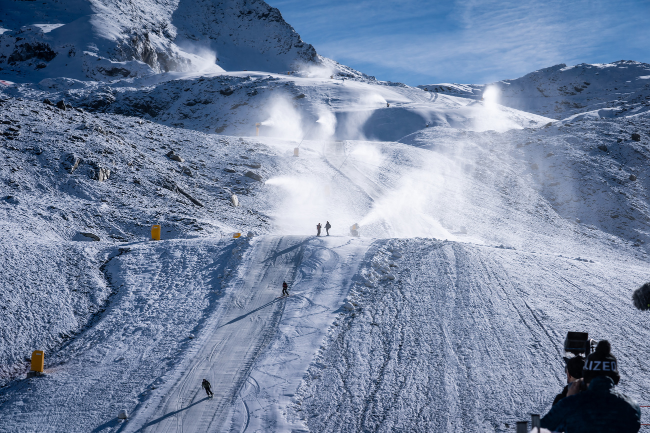 La pista della Gran Becca.